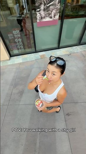 POV: you walking with a shy girl
