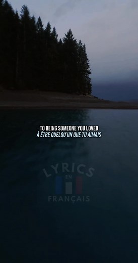 I was getting kinda used to being someone you loved 💔 #lewiscapaldi #lyricsvideo #traduction #français
