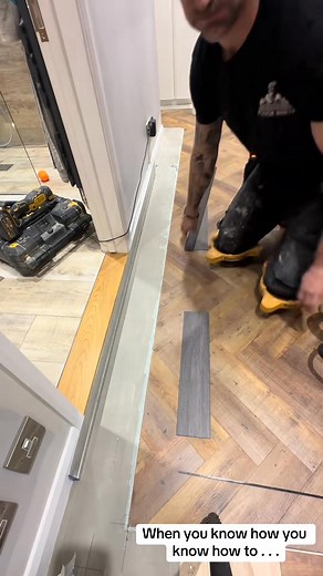 33K views · 122 reactions | Making LVT border work even easier than it would be using a knife. Mostly I use this method because it is much much faster, cleaner finish and no in and out of the glue with tiles if scoring and snapping / deburring etc but what do I know. I just do what works for me. How do you cut your field back ready for borders Or Do you do border first? 樂 #lvtflooring #flooring #flooringinstallation | Floor Ninja Ltd | Facebook