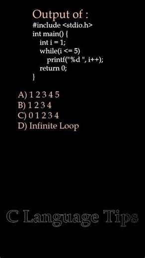 C Language Q&A Series (Q12) | C Programming Basics Explained | #shorts