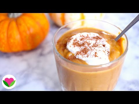 Easy Vegan Pumpkin Pie Smoothie - so DECADENT!