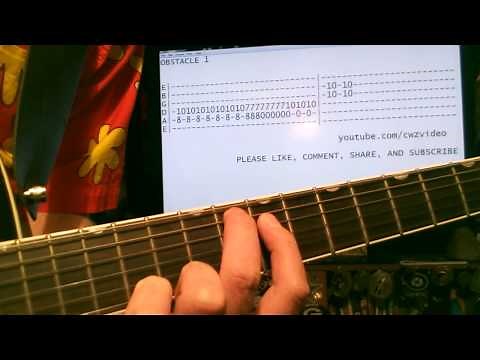 Interpol Obstacle 1 Main Riff Guitar Lesson with Chords and Tab Tutorial