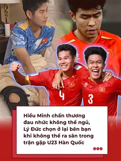 Lý Đức chọn ở lại bên Hiểu Minh khi không thể ra sân trong trận gặp U23 Hàn Quốc #supdates #tiktoknews #schannel #tiktoksports