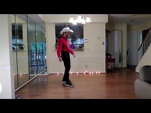 How to dance X's & Oh's line dance step-by-step (part 2 tutorial+demo) - Terry Chasteen, DC Rawhides