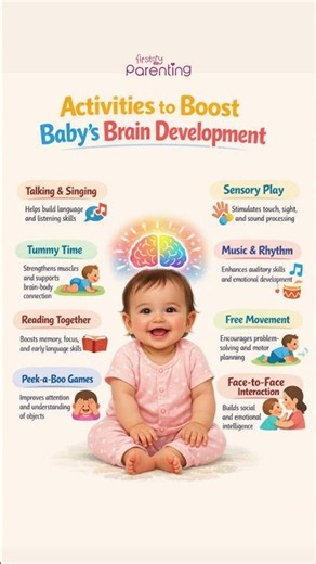 Activities to Boost Baby Brain Development #babydevelopment