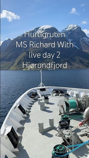 #hurtigruten MS Richard With live day 2 #hjørundfjord #norway #fjordnorway