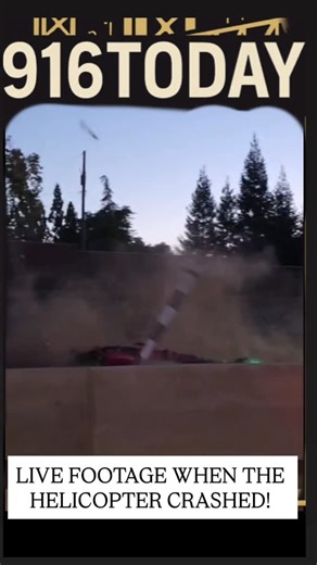 916 Today on Instagram: "#916Today LIVE FOOTAGE OF WHEN THE HELICOPTER CRAHED ON HIGHWAY 50 THIS MONDAY EVENING! 🚁🔥 Follow @916.today for more 916 content! #916 #sacramento #sac #elkgrove #sactown"