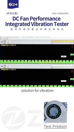 DC Fan Performance Integrated Vibration Tester (Six-Channel)