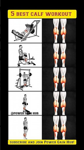 🔥 Top 5 Calf Exercises for Bigger & Stronger Legs