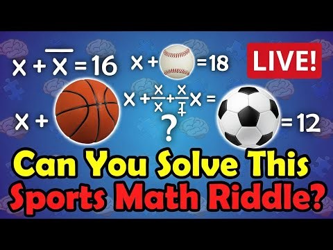 Solving the Viral Sports Ball Math Puzzle LIVE! Can You Beat It? 🏀⚾⚽