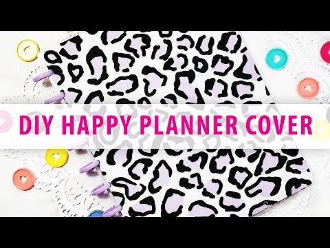 DIY Classic Happy Planner Cover How To Make a Disc Bound Laminated Cover