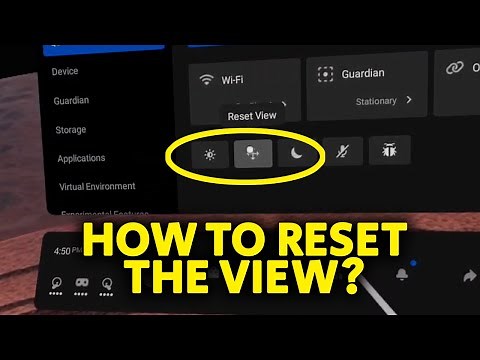 Guide: How to Reset Oculus Quest 2 View so it Face the Direction You Are Looking At?
