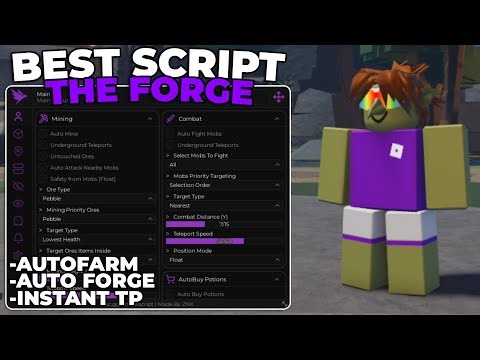 The Forge Script Roblox *KEYLESS* - Instant Teleport, Autofarm, Auto Forge + MORE!