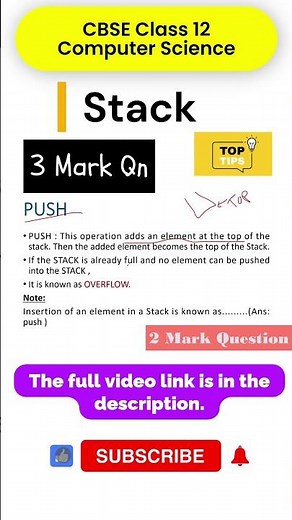 Stack in Python #shorts #shortsfeed #youtubeshorts #cbse #stack