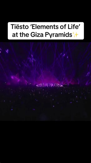 One of his most iconic Trance anthems ever, Tiësto’s ‘Elements of Life’ was an apt soundtrack for the backdrop of the Great Pyramids of Giza✨ #ravingreviews