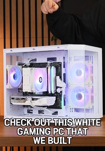 Custom White Gaming PC Build for Gamers