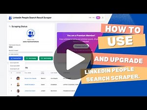 How to use linkedin people search scraper chrome extension