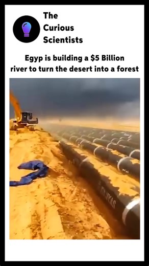 Science | Interesting | How it works | Egypt’s New Delta Project is creating the world’s largest artificial river to irrigate 2.2 million acres of desert, transforming it into... | Instagram