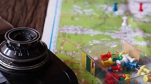 Woman Hand Drop Pin On Map Stock Footage Video (100% Royalty-free) 34042372 | Shutterstock