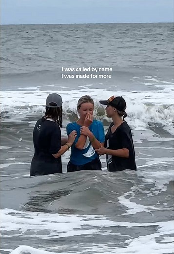 🥹 my second ocean baptism (first was 13 years ago) and I felt so called to do this again since my relationship with Christ truly began this time last year. He saved me in so many ways. #baptism #christiantiktok #charleston