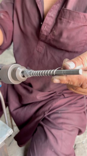DIY Compression Spring from Steel Wire | Drill Machine Craft #shortsvideo