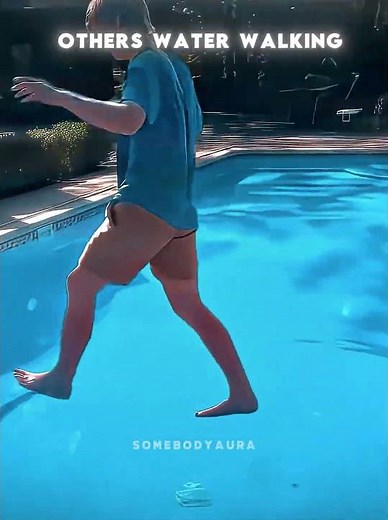 Normal water walk VS Jesus #usa