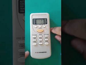 How to use the air conditioning remote control.