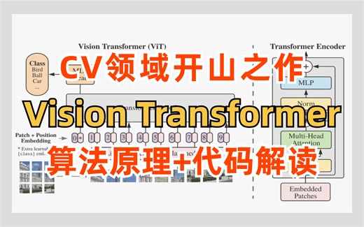 VIT：Transformer在CV领域的开山之作 为什么比CNN更好？计算机博士精讲vision transformer 算法原理+代码解读