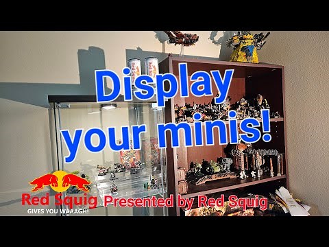 Display your minis! Easy upgrades to the IKEA Deltof display case for Warhammer.