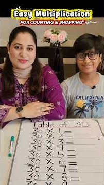 Table of 30 Made Easy | Quick Multiplication Trick for Kids 🧮