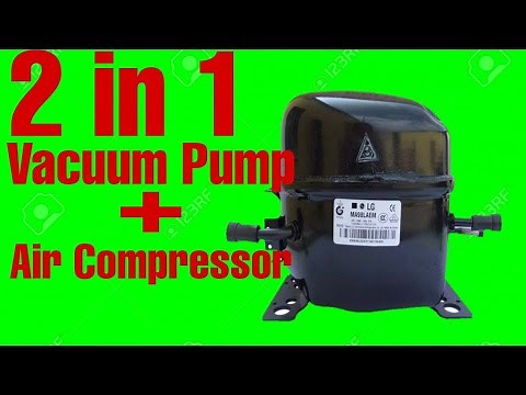 How to make Vacuum pump and Air compressor from Refrigerator motor