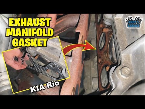 How To Replace Exhaust Manifold Gasket - Kia Rio (Andy’s Garage: Episode - 460)