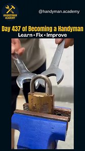 188K views · 620 reactions | Trick to Unlock a Padlock with Two Wrenches #handyhacks #tips #diy | Handyman academy | Facebook