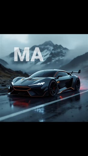 JotaBastos on Instagram: "VULTRA SX-R A hyper-detailed, ultra-realistic cinematic render of a futuristic hot hatch, an entirely new model called the Vultra SX-R, photographed at dawn on a damp mountain road. The car is low, wide, and muscular, with flared carbon arches, a short aggressive stance, and razor-sharp LED headlights forming a continuous angular line across the front fascia. The body is sculpted from forged carbon fibre with subtle copper-red accents tracing the contours. Side skirts i