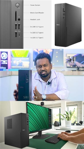 Dell Slim Desktop PC – Intel i3‑14100 | 8GB DDR5 | 512GB SSD | Win 11 Home