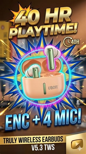 UBON BT-160 🔥 INSANE Sound! | #earbuds #shorts |