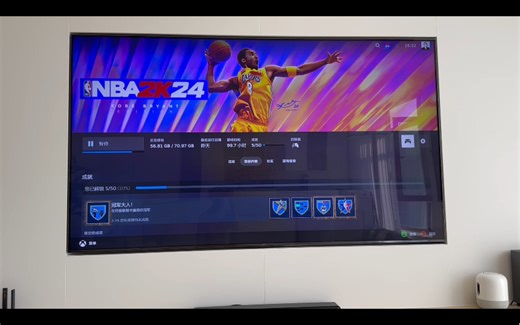 TCL 98Q10K Pro连接PC试玩NBA 2k24