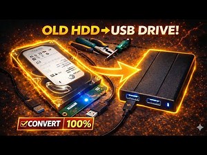 Convert Any Old Hard Drive Into USB Storage! 💾 DIY External HDD in 2 Minutes (No Software Needed!)