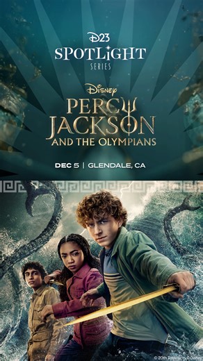 Disney D23 on Instagram: "Calling all demigods! D23 Members are invited to join us Friday, December 5 for the next installment of the D23 Spotlight Series, celebrating the upcoming season 2 release of “Percy Jackson and the Olympians” 🌊🔱💙✨ See the first episode early, plus enjoy an in-person panel featuring cast & crew from the series, including Daniel Diemer (Tyson), Dior Goodjohn (Clarisse La Rue), EP & showrunner Craig Silverstein, and EP and episode director James Bobin Tickets are on sal
