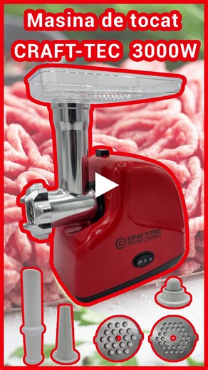 Masina de tocat carne Craf-Tec 3000W MegaDepot #MegaDepot #bucatarie TikTok