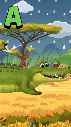 ABC Colorful Zoo Animals Song🌈 Green, Brown, Yellow, Blue🐻 Kids Learn Letters, Colors, Animal Sounds