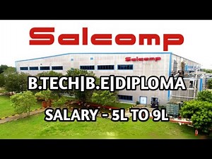 Salcomp Manufacturing India job in Chennai| B.E,B.TECH, DIPLOMA jobs openings in Chennai 2021