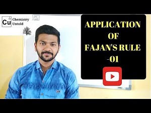 Fajan's Rule - Application - 01
