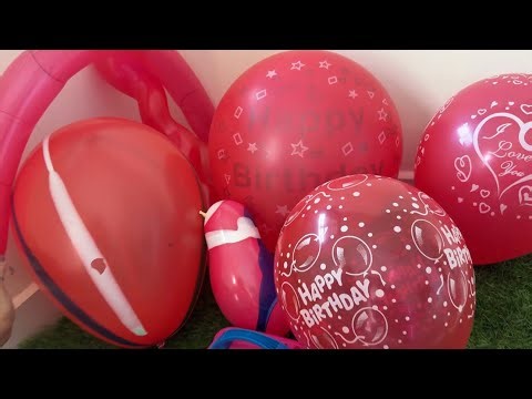 Different types of Red Balloons Satisfying Unboxing ASMR #satisfying #asmr #balloonexperiment