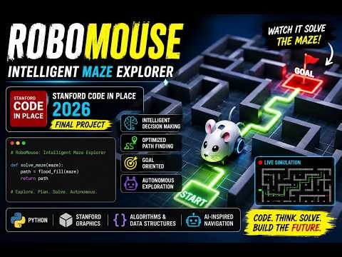 RoboMouse: Intelligent Maze Explorer | Stanford Code in Place 2026 Final Project