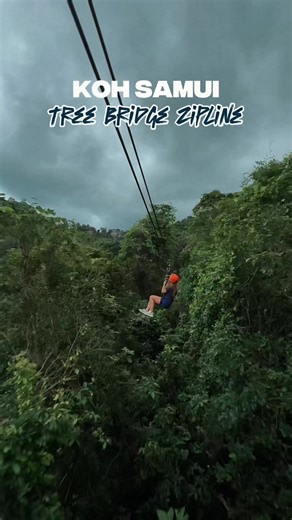 Was it worth it? DEFINITELY YES. One of my best experiences this year 🥹🤍 #kohsamui #treebridge #zipline #thailand #musthave