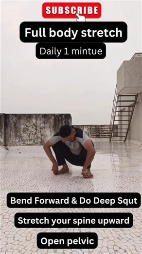 Unlock Your Body: Forward Bend + Deep Squat Stretch Routine#shorts #workout