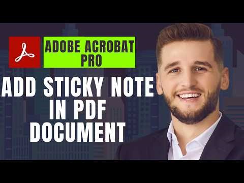 How to Add Sticky Note in PDF Document by Using Adobe Acrobat Pro