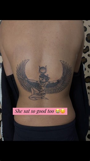 I love being able to display my artwork on people for eternity 🥹 #tattooideas #fyp #firsttattoo #providence #backtattoo