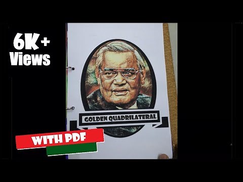 ECONOMICS PROJECT ON GOLDEN QUADRILATERAL PROJECT || WITH PDF || CLASS 12 CBSE ||